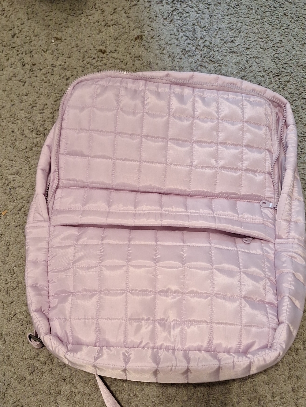 Ashland Light Pink Quilted Backpack